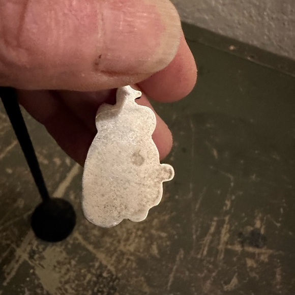 Vintage Native American-Navajo Turquoise & Sterling Silver Peyote Bird Earrings - Picture 5 of 5